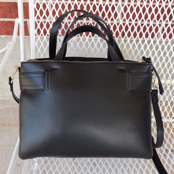 LOVE MOSCHINO  Black Handbag with Golden Chain - Picture 4 of 5